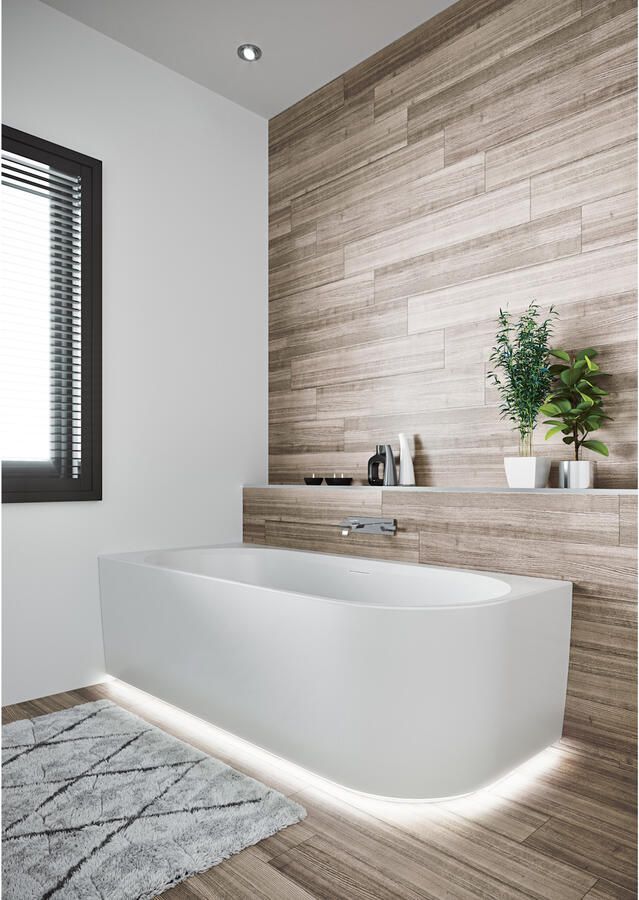 Riho Ligbad Halfvrijstaand Desire Corner Rechts 184x84x60 Acryl Mat Wit met LED Verlichting Incl. Sifon & Pootset