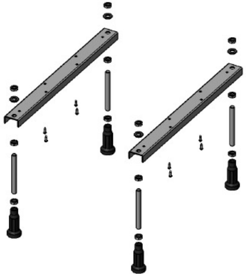 Riho Pootset universeel t.b.v. bad U-profiel