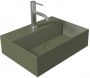 Salenzi OUTLET Fontein Spy 40x30 cm Mat Legergroen (inclusief bijpassende waste) - Thumbnail 1