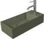 Salenzi Spy fontein 45x20 cm Mat Groen (inclusief bijpassende clickwaste) - Thumbnail 1