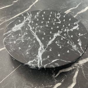 Salenzi Regendouchekop Marble 25 cm Black Marble