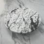 Salenzi Regendouchekop Marble 30 cm White Marble - Thumbnail 1