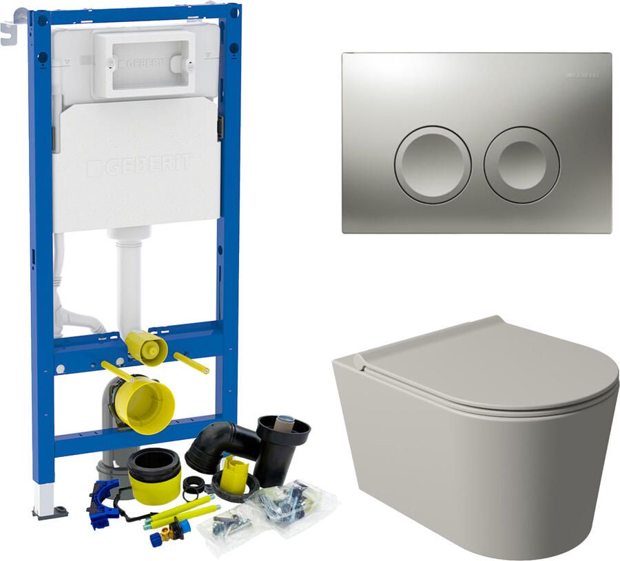 Boss & Wessing Badkamermeubel Solid Surface BWS Stockholm 200x46 cm Mat Groen Wasbak Rechts (0 kraangaten 4 lades)