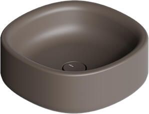 Salenzi Waskom Idilla 40 cm Deens Ovaal Mat Bruin (incl. plug)