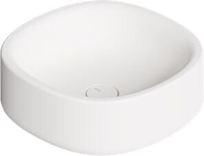 Salenzi Waskom Idilla 40 cm Deens Ovaal Mat Wit (incl. plug)