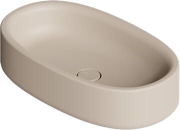 Salenzi Waskom Idilla 60 cm Ovaal Mat Beige (incl. plug)