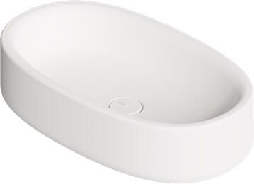 Salenzi Waskom Idilla 60 cm Ovaal Mat Wit (incl. plug)