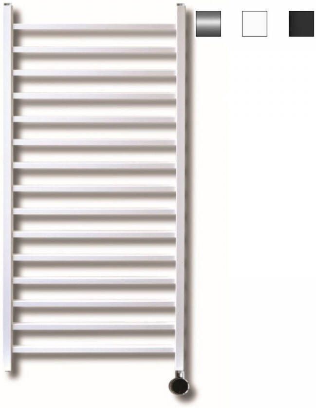 Sanicare Electrische Radiator Qubic 126.4x60 cm 565W Met Chrome Thermostaat Chroom