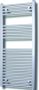 Sanicare Elektrische Design Radiator 111.8 x 45 cm 596 Watt thermostaat zwart linksonder zilver grijs HRLEZ 451118 Z - Thumbnail 1