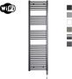 Sanicare Elektrische Radiator HWV Met Wifi 172x45 cm Gunmetal 920W Met Thermostaat Chroom Rechtsonder - Thumbnail 1