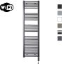 Sanicare Elektrische Radiator HWV Met Wifi 172x45 cm Gunmetal 920W Met Thermostaat Zwart Rechtsonder - Thumbnail 1