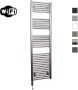 Sanicare Elektrische Radiator HWV Met Wifi 172x45 cm Inox Look 920W Met Thermostaat Zwart Linksonder - Thumbnail 1