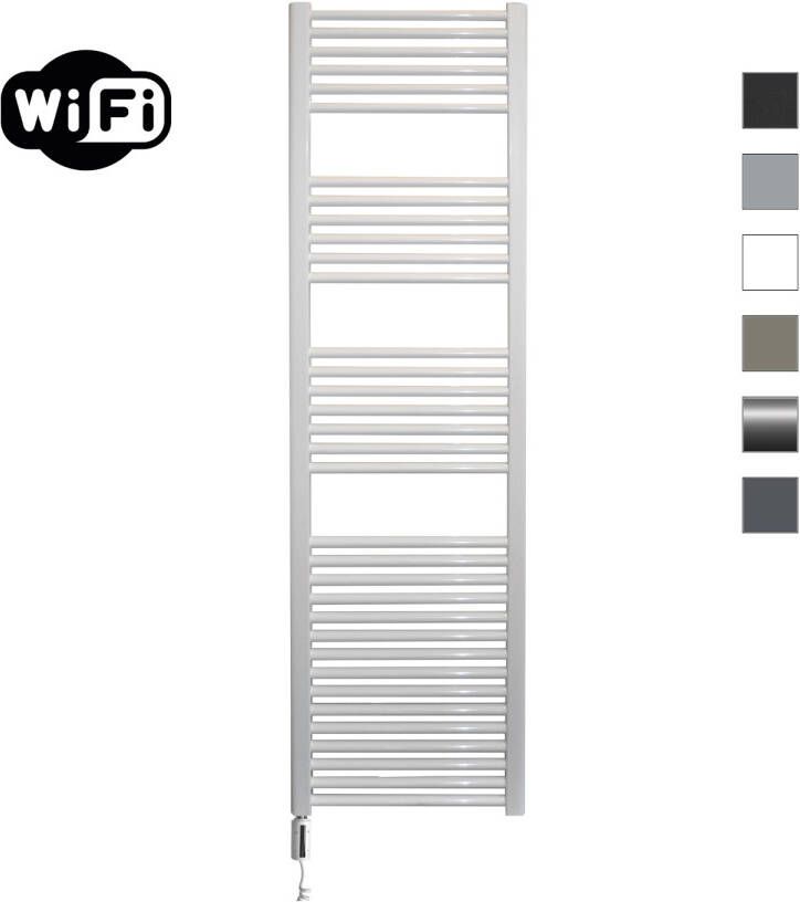 Sanicare Elektrische Radiator HWV Met Wifi 172x45 cm Wit 920W Met Thermostaat Wit Linksonder