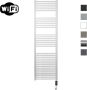 Sanicare Elektrische Radiator HWV Met Wifi 172x45 cm Wit 920W Met Thermostaat Zwart Rechtsonder - Thumbnail 1