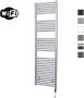 Sanicare Elektrische Radiator HWV Met Wifi 172x45 cm Zilver Grijs 920W Met Thermostaat Chroom Rechtsonder - Thumbnail 1