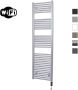 Sanicare Elektrische Radiator HWV Met Wifi 172x45 cm Zilver Grijs 920W Met Thermostaat Zwart Rechtsonder - Thumbnail 1