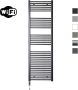 Sanicare Elektrische Radiator HWV Met Wifi 172x60 cm Gunmetal 1127W Met Thermostaat Chroom Linksonder - Thumbnail 1