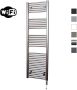 Sanicare Elektrische Radiator HWV Met Wifi 172x60 cm Inox Look 1127W Met Thermostaat Chroom Rechtsonder - Thumbnail 1