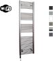 Sanicare Elektrische Radiator HWV Met Wifi 172x60 cm Inox Look 1127W Met Thermostaat Zwart Linksonder - Thumbnail 1