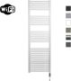 Sanicare Elektrische Radiator HWV Met Wifi 172x60 cm Wit 1127W Met Thermostaat Chroom Rechtsonder - Thumbnail 1