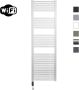 Sanicare Elektrische Radiator HWV Met Wifi 172x60 cm Wit 1127W Met Thermostaat Zwart Linksonder - Thumbnail 1