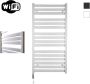 Sanicare HVW Moda electrische WifiRadiator 120x60cm mat wit met thermostaat wit linksonder HLDWW 601200 W - Thumbnail 1