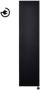 Sanicare electrische design radiator Denso 180 x 40 cm. mat zwart met thermostaat zwart (linksonder) HRLEZ401800 A - Thumbnail 1