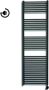Sanicare electrische design radiator 172 x 45 cm. mat zwart met WiFi thermostaat chroom HRAWC451720 A - Thumbnail 1