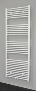 Sanicare Radiator Middenaansluiting Recht 1056 Watt Inclusief Ophanging 160x60 cm Mat Zwart