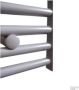 Sanicare electrische design radiator 172 x 45 cm. zilver grijs met WiFi thermostaat zwart HRAWZ451720 Z - Thumbnail 1