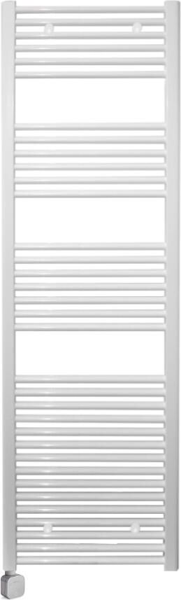 Sanicare Electrische Wifi Radiator HPW Carini 172x60 cm Wit Met Thermostaat Zwart Linksonder