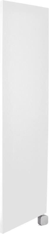 Sanicare Electrische Wifi Radiator HPW Carini Denso 180x40 cm Mat Wit Met Thermostaat Zilver Rechtsonder