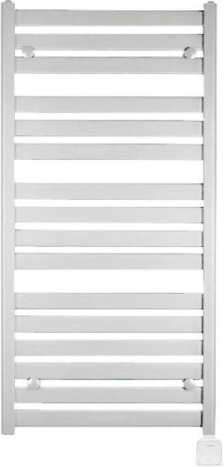 Sanicare Electrische Wifi Radiator HVP Carini Moda 120x60 cm Mat Wit Met Thermostaat Wit Rechtsonder
