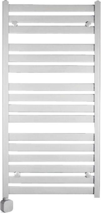 Sanicare Electrische Wifi Radiator HVP Carini Moda 120x60 cm Mat Wit Met Thermostaat Zilver Linksonder