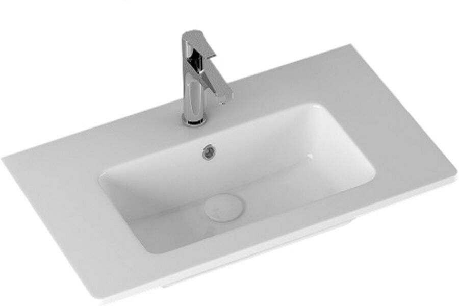 Sanicare Onderkast Q3 3 Laden Soft-Closing 80x45 cm Grey-Wood