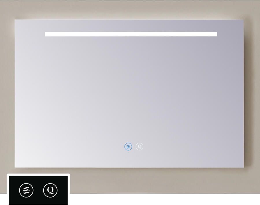 Sanicare Tutti LT1 spiegel met verwarming verlichting LED strook en touch bediening 60cm