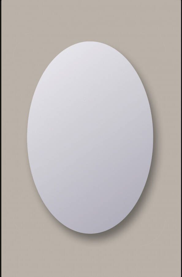 Sanicare Spiegel Ovaal Q-Mirrors 100x70 cm PP Geslepen Incl. Ophanging