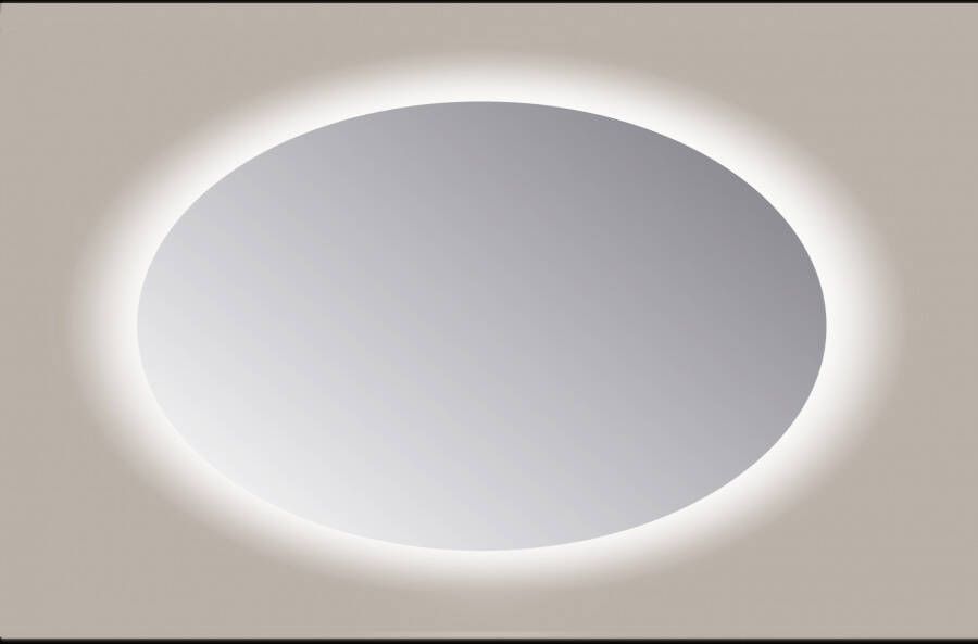Sanicare Spiegel Ovaal Q-Mirrors 60x80 cm PP Geslepen LED Cold White Met Sensor