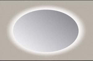 Sanicare Q-mirrors spiegel 60x80x3.5cm met verlichting Led cold white Ovaal inclusief sensor glas SOACS.80060