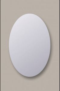 Sanicare Spiegel Ovaal Q-Mirrors 80x60 cm PP Geslepen Incl. Ophanging