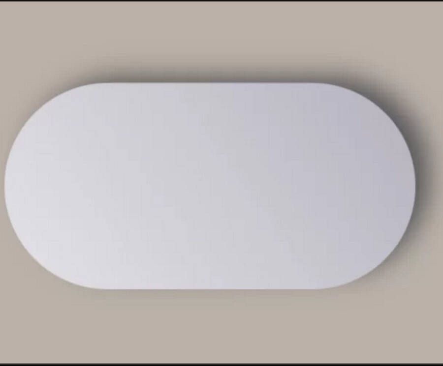 Sanicare Spiegel Q-Mirrors 100x70 cm Ovaal Rond incl. ophangmateriaal