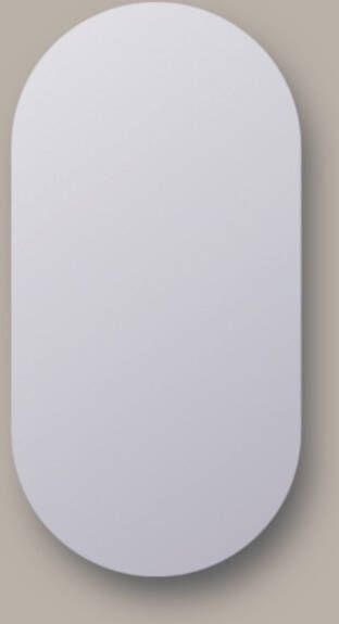 Sanicare Spiegel Q-Mirrors 40x100 cm Ovaal Rond incl. ophangmateriaal
