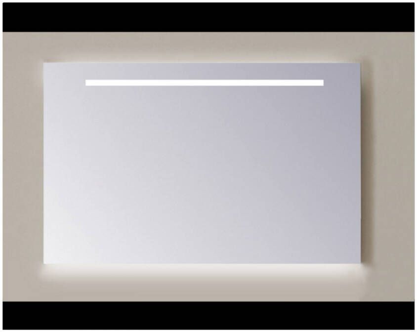 Sanicare Spiegel Q-mirrors 60 x 120 cm Warm White LED Ambi Licht Onder PP Geslepen