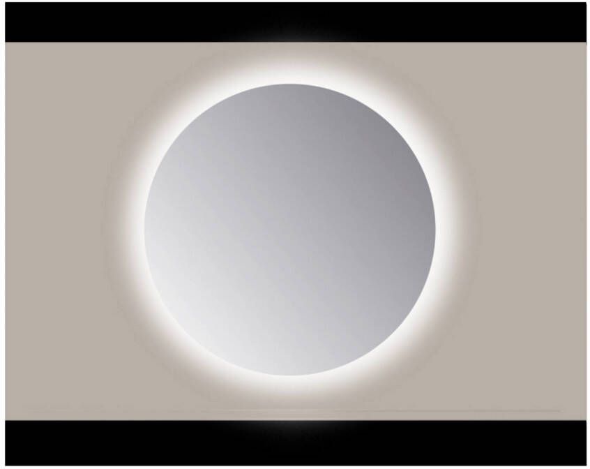 Sanicare Spiegel Rond Q 50 cm Ambi Warm White LED PP Geslepen (Met Sensor)