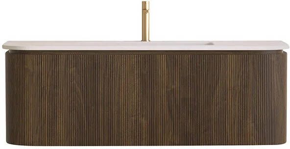 Sanilux Badmeubelset Eleganza 120 cm 1 Kraangat Dark Walnut