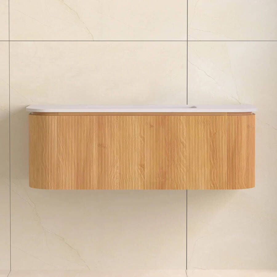 Sanilux Badmeubelset Eleganza 120 cm Zonder Kraangat Acacia