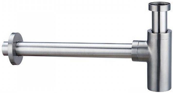 Sanilux Design Sifon 33x24 cm Gun Metal Geborsteld
