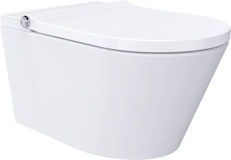 Sanilux Douche WC Deluxe Randloos Met Softclose Zitting Wit