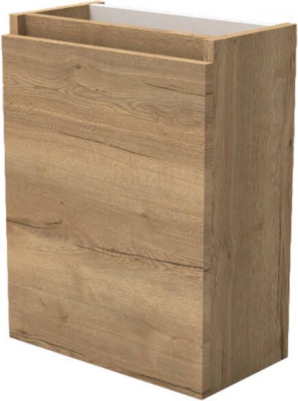 Sanilux Fonteinkast Trendline 52x40x22 cm Links Softclose Natural Oak