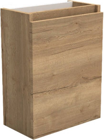 Sanilux Fonteinkast Trendline 52x40x22 cm Rechts Softclose Natural Oak